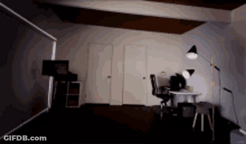 Man Entering Room And Punching GIF