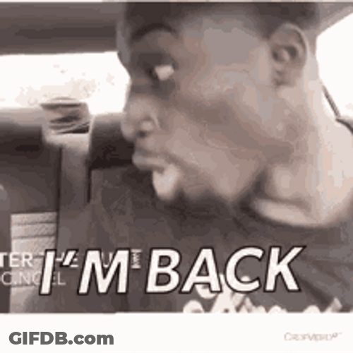 Man Excited In His Car I'm Back GIF