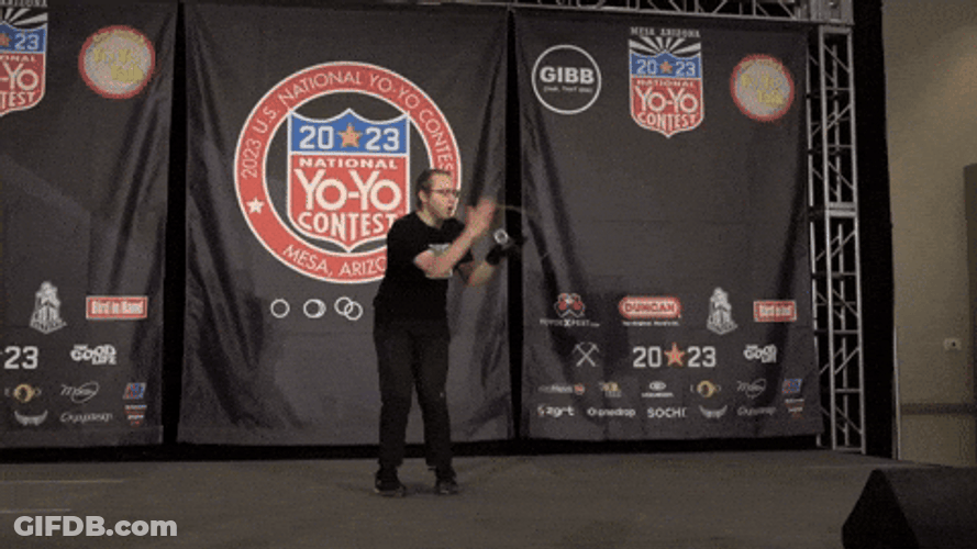 Man Executing Yo Yo Stunts GIF