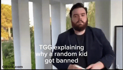 Man Explaining Why Random Kid Got Banned In Video GIF