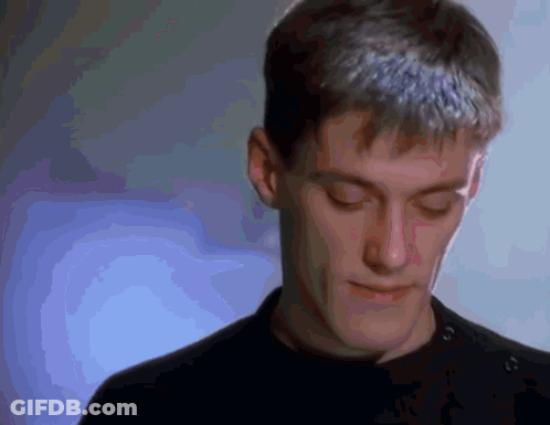 Man Face Blue Background GIF