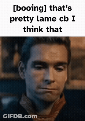 Man Face Booing Pretty Lame CB GIF
