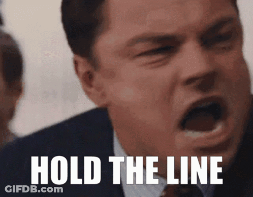 Man Face Close Up Hold The Line GIF