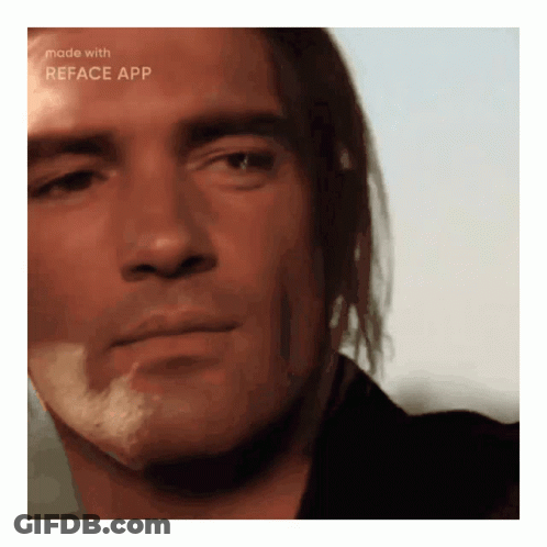 Man Face Close Up Reface GIF