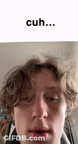 Man Face Close Up Saying Cuh GIF