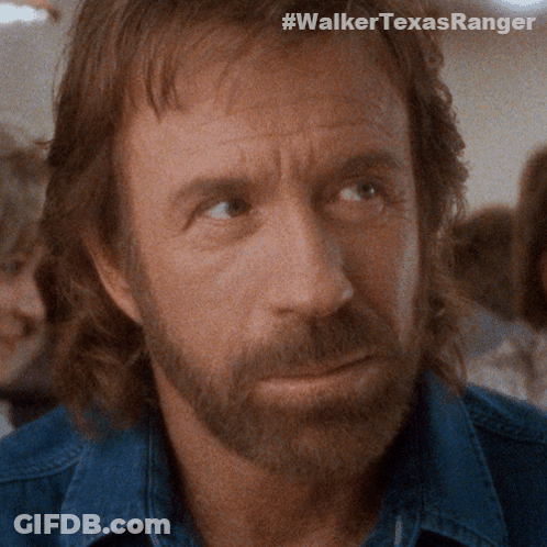 Man Face Close Up Walker Texas Ranger GIF