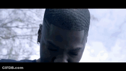 Man Face Close Up With Blue Sky GIF