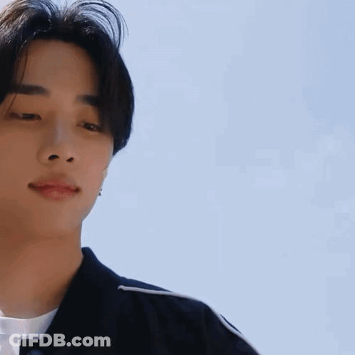 Man Face Close Up With Blue Sky GIF