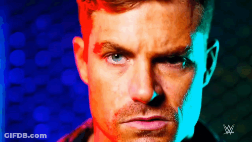 Man Face Close Up With Colorful Background GIF