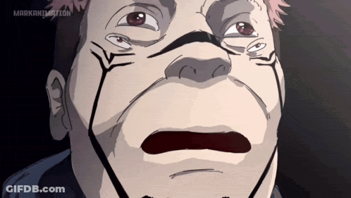 Man Face Close Up With Markanimotion GIF