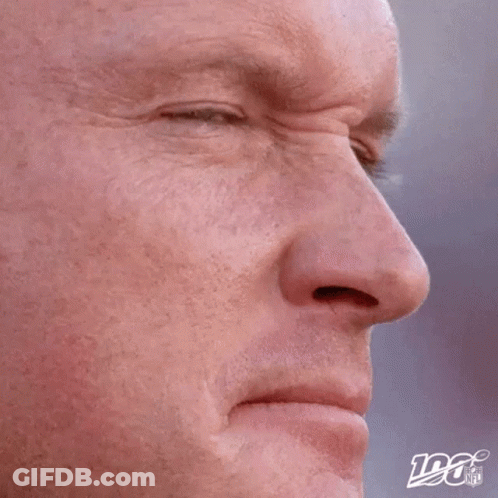 Man Face Close Up With NFL Logo GIF