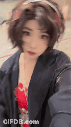 Man Face Covered In Blue Liquid GIF