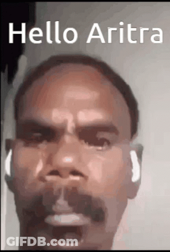 Man Face Hello Aritra GIF