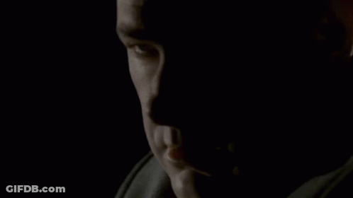 Man Face In Dark Mouth Open GIF