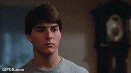 Man Face In Front Of Clock GIF