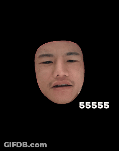 Man Face Saying 555555 GIF