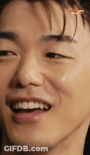 Man Face Saying Daebak GIF