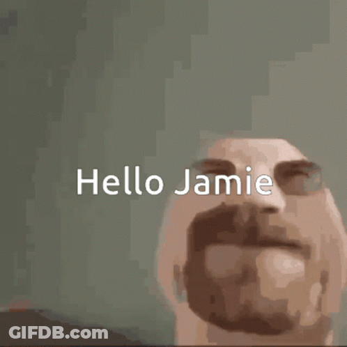 Man Face Saying Hello Jamie GIF