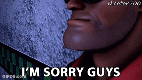 Man Face Saying I'm Sorry Guys GIF