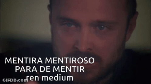 Man Face Saying Mentira Mentiroso Para De Mentir GIF