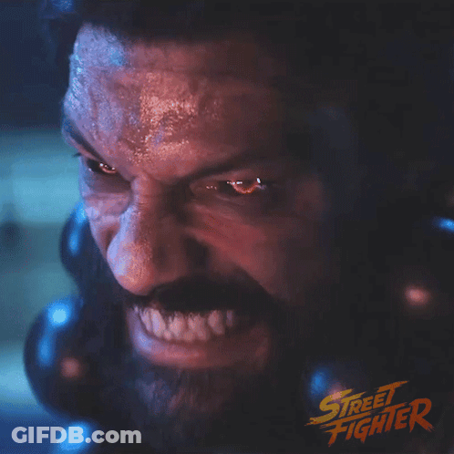 Man Face Street Fighter GIF