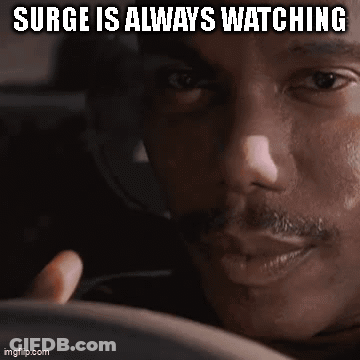 Man Face Surge Is Always Watching GIF
