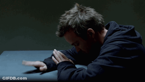 Man Face With A.M.C. Behind Him GIF