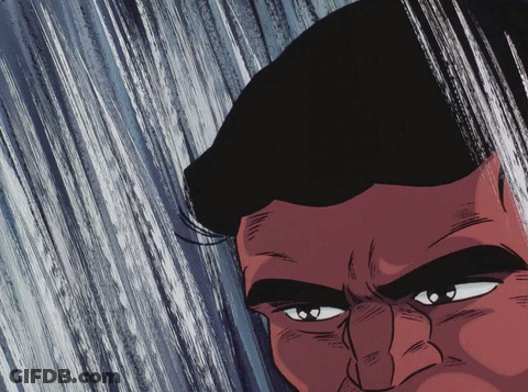 Man Face With Brush Stroke Behind GIF