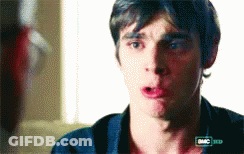 Man Face With CBS Logo GIF
