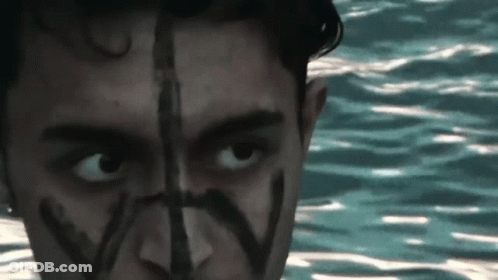 Man Face With Letter W GIF
