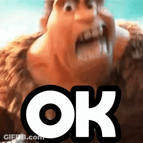 Man Face With OK Above GIF