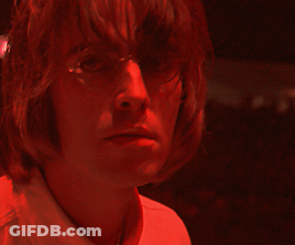 Man Face With Red Light Behind GIF
