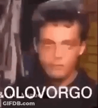 Man Face With Solovorgo Text GIF