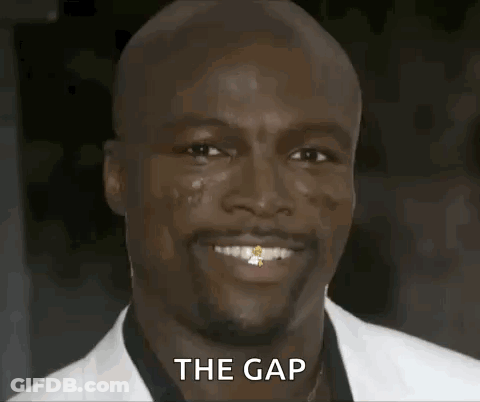 Man Face With The Gap GIF