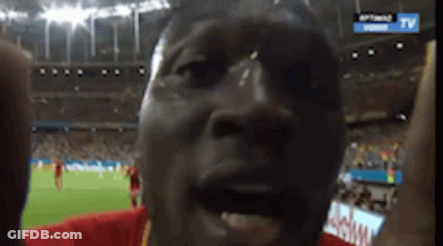 Man Facing TV Screen GIF