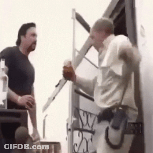 Man Falling Down On The Stairs GIF