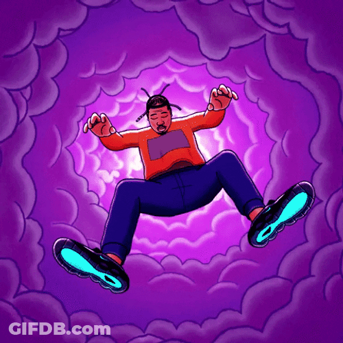 Man Falling In Heaven GIF