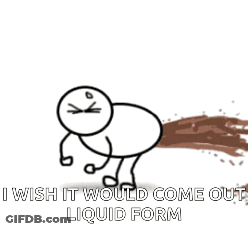 Man Farting I Wish It Would Come Out Liquid Form GIF