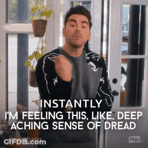 Man Feeling Dread In Front Of Door GIF