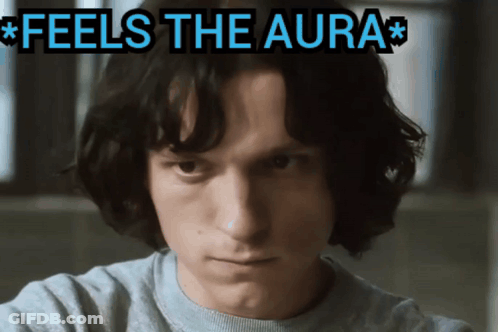 Man Feels The Aura GIF
