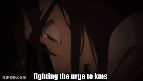 Man Fighting The Urge To KMS GIF