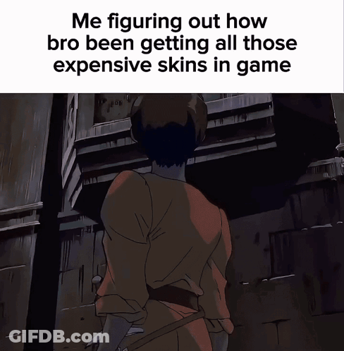 Man Figuring Out How Bro Gets Expensive Skins In Game GIF