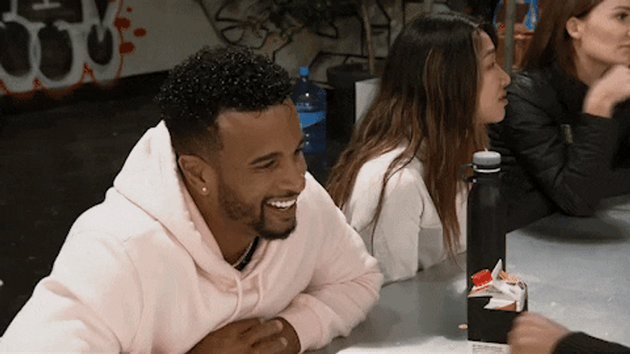 Man Fist Bump With The Challenge Teammates GIF