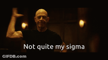 Man Flexing Muscles Not Quite My Sigma GIF