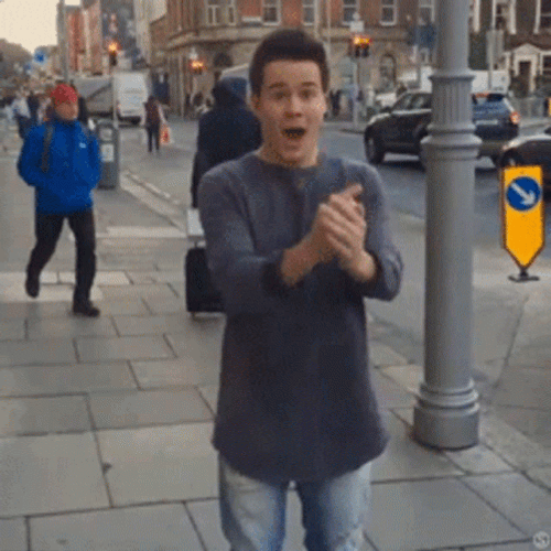 Man Flip On The Street GIF