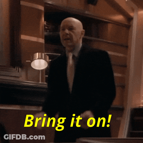 Man Floral Shirt Saying Bring It On Mama GIF