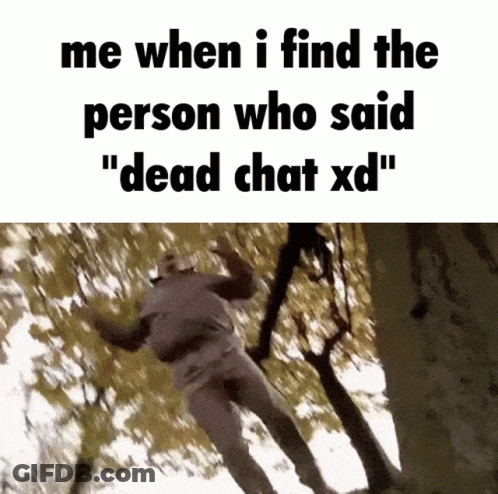 Man Flying Saying Dead Chat XD GIF