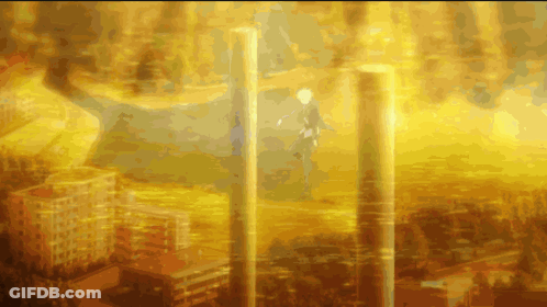 Man Flying Through Air Painting GIF