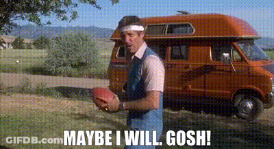 Man Football Red Van Maybe I Will Gosh GIF