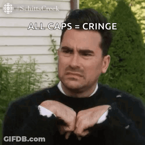 Man From Schitt's Creek Making Funny Face GIF